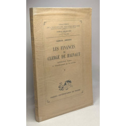 Les finances du clergé de Hainaut - spécialement depuis le...