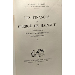 Les finances du clergé de Hainaut - spécialement depuis le...