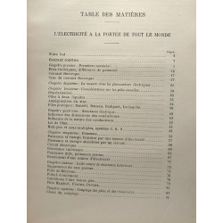 L'Electricité à la portée de tout le monde. Courant continu...
