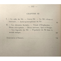 Le Nil à l'époque pharaonique son rôle et son culte en Egypte
