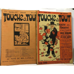 Touche à tout - magazine n°7 juillet 1908 + n°9 septembre 1909