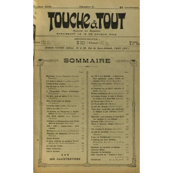 Touche à tout - magazine n°7 juillet 1908 + n°9 septembre 1909