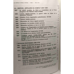 Le conflit israélo-arabe TOME 1: 1945-1973 + TOME 2: 1974-1984 -...