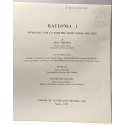 Kaulonia 1 sondages sur la fortification nord (1982-1985) /...