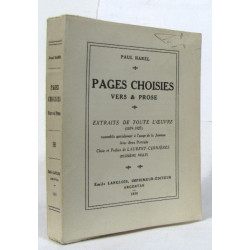 Pages choisies vers et prose extraits de toute l'oeuvre (1879-1927)