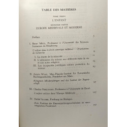 L'enfant - deuxième partie: Europe médiévale et moderne - recueils...
