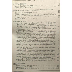 Bulletin de la société préhistorique française - année 1960 -TOME...