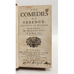 Les comédies de Terence - TOME II - traduites en françois avec des...