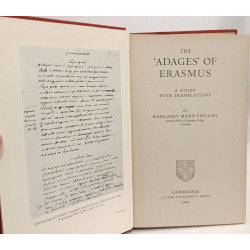 The Adages of Erasmus - a study with translations