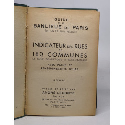 Guide de la banlieue de paris - indicateurs des rues de 180 communes