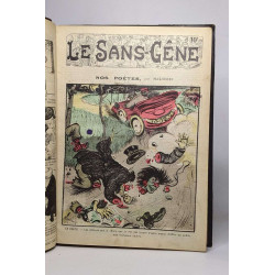 Lot de 21 revues "le sans-gêne" reliées