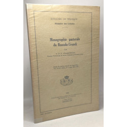 Monographie pastorale du Ruanda-Urundi - Royaume de Belgique