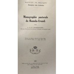 Monographie pastorale du Ruanda-Urundi - Royaume de Belgique