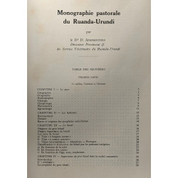 Monographie pastorale du Ruanda-Urundi - Royaume de Belgique