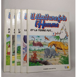 Lot de 5 volumes de "Il était une fois l'homme": n° 1-2-3-4-5