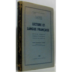 Lecture et langue française - cours supérieur 1re année
