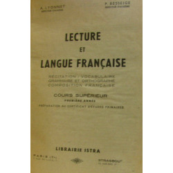 Lecture et langue française - cours supérieur 1re année