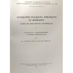 Antiquités italiques étrusques et romaines - Choix de documents...