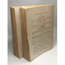 Histoire de la Littérature Française au XVIIe Siècle - Tome I -...