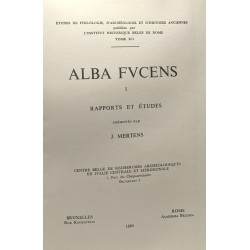 Alba Fucens I - rapports et études - centre belge de recherches...