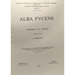 Alba Fucens I - rapports et études - centre belge de recherches...