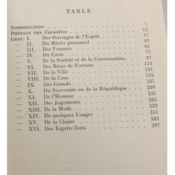 Les caractères ou les moeurs de ce siècle millieu du monde