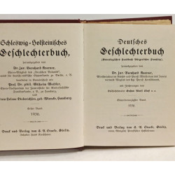 Deutsches geschlechterbuch BAND 91
