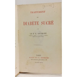 Traitement du diabète sucré