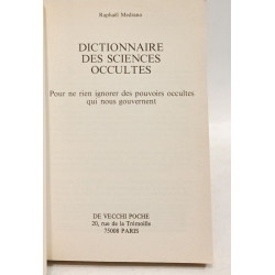 Dictionnaire des sciences occultes