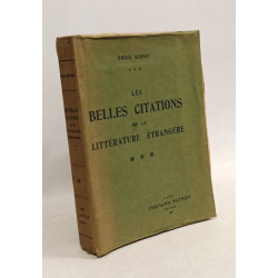 Les Belles Citations de la littérature étrangère suggérées par les...
