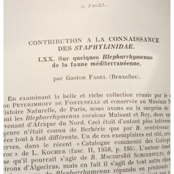 Revue française d'Entomologie - TOME XX fasc. 4 (1953) + TOME XXV...