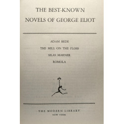The best-known novels of GEORGE ELIOT - Adam Bede, TThe Mill on...