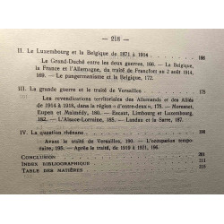 La question d'occident - les pays d'entre-deux de 843 à 1921 -...